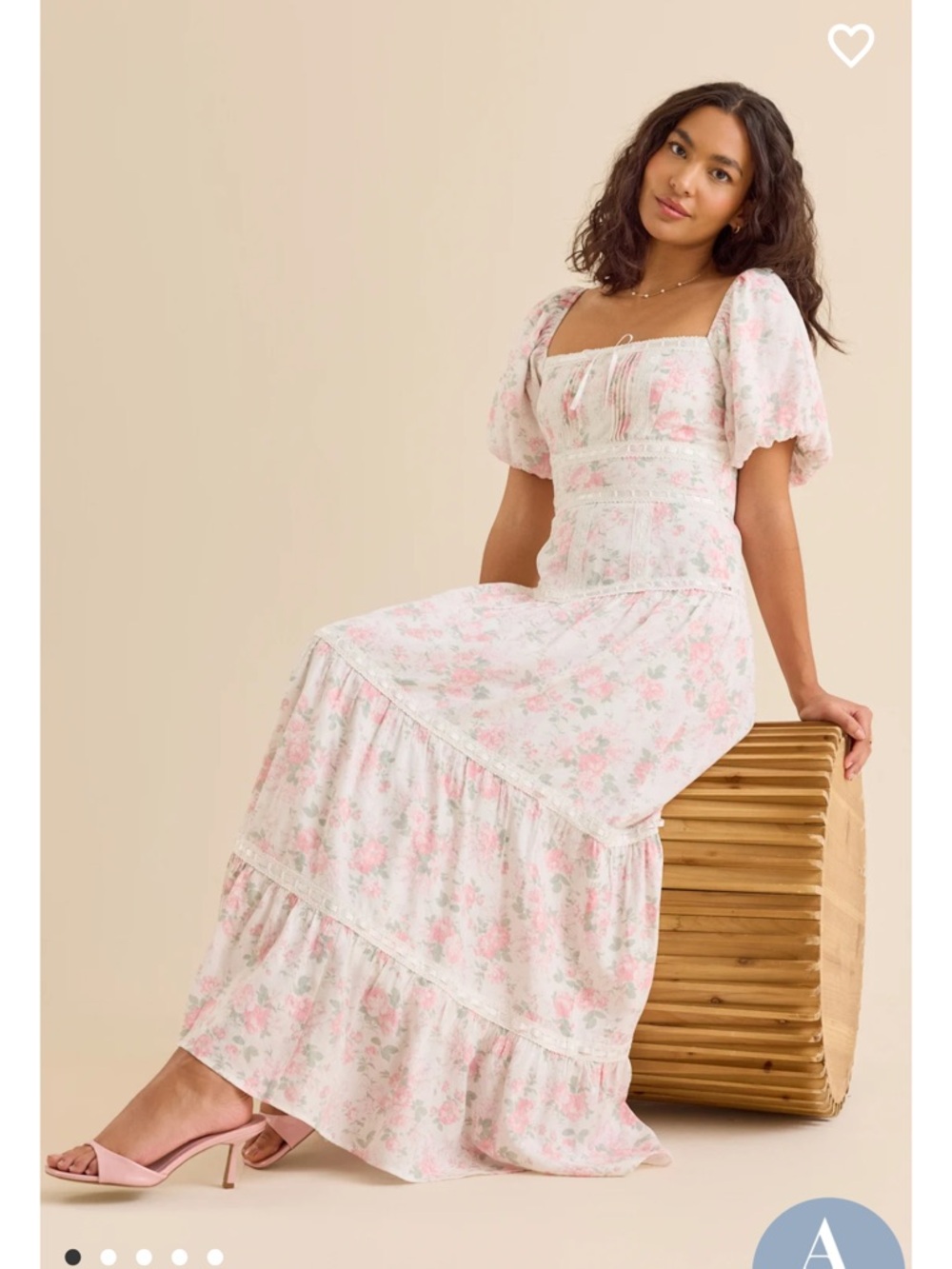 NWT Altar’d State Viola Floral Maxi Dress